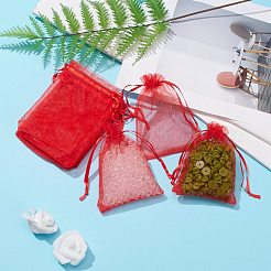 Organza-Geschenktüten mit Kordelzug&nbsp;OP-R016-9x12cm-01