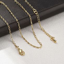Ожерелья-цепочки из латуни для женщин&nbsp;NJEW-D302-20G