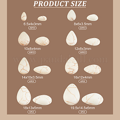 Synthetik howlite Cabochons&nbsp;TURQ-AR0001-12A