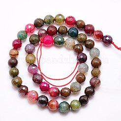 Природные треск агат бисер нитей&nbsp;G-G445-8mm-10