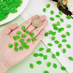 300 шт. пластиковые имитации листьев мяты KY-OC0001-34