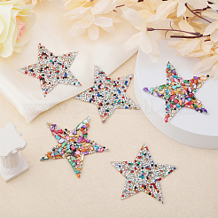 12 шт. 2-х стилистические стразы в форме звезды с горячей фиксацией DIY-CA0005-96