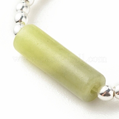 Кольцо на палец из натурального тайваньского нефрита с синтетическим гематитом RJEW-JR00461-01