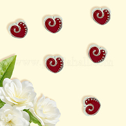 50 шт. сплав эмалированных европейских бусин MPDL-PA0001-01