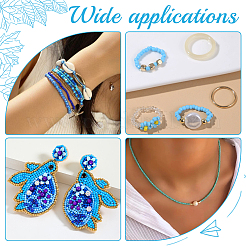 105 г набор из двух видов матовых непрозрачных стеклянных бусин SEED-GO0001-11C