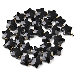 Природные обсидиана бисер нитей G-P573-C13-01