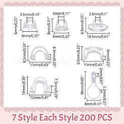 1400 шт. 7 стиля в виде пластиковых оснований для подвесок FIND-AR0004-30