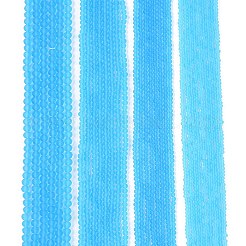 透明ガラスビーズ連売り  多面カット  艶消し  ロンデル  空色  2.9~3.3mm  穴：1mm  約135~140個/連  32~34cm&nbsp;EGLA-A044-T2mm-MD08