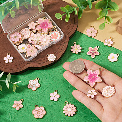 Colgantes de esmalte de aleación 40pcs 20 estilos&nbsp;ENAM-TA0004-04