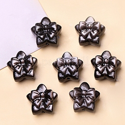 Бусины из натурального серебряного обсидиана PW-WGCCD10-01