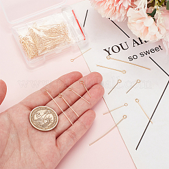 200 шт. 4 стиля латунная булавка для глаз KK-BC0013-37