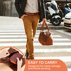 Портативные сумки для хранения часов из искусственной кожи ABAG-WH0048-20B