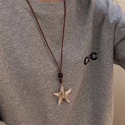 Летние пляжные ожерелья с подвеской из акрила в виде морской звезды&nbsp;FS-WG7589B-01