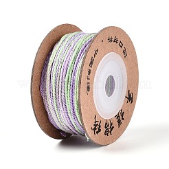 30 м окрашенный сегментный хлопковый шнур для макраме&nbsp;OCOR-T018-01Q