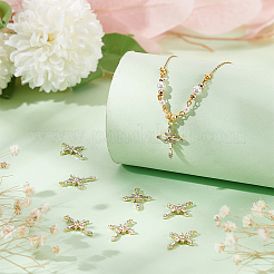 10шт латунные прозрачные подвески из кубического циркония FIND-BC0004-29