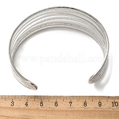 Braccialetti con polsino in ferro elettroforesi per le donne&nbsp;BJEW-M057-05P