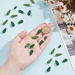 Каплевидные бусины из АБС-пластика имитация жемчуга&nbsp;MACR-AR0001-19