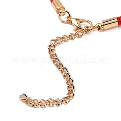 12 pz 12 colori braccialetti in poliestere&nbsp;BJEW-P340-13I-G