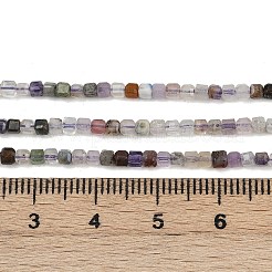 Природного флюорита бисер нитей G-RM2025-D50-2x2mm-B