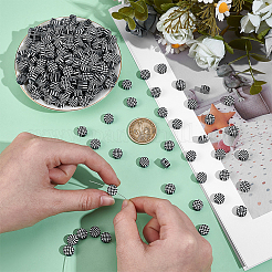 300pcs perles d'argile polymère faites à la main&nbsp;CLAY-NB0001-77B-02