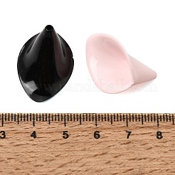 アクリルビーズキャップ  コーン  ミックスカラー  24.5x18.5x14mm  穴：1.6mm&nbsp;AC-CBAD0C5-05