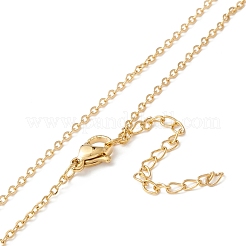 Ожерелье с подвеской от сглаза из прозрачного кубического циркония NJEW-O125-03G