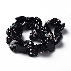 Бусы лэмпворк ручной работы LAMP-T017-07A