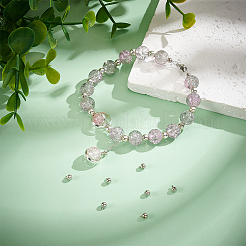 8 шт. бусины-обжимки из стерлингового серебра STER-BC0002-67P