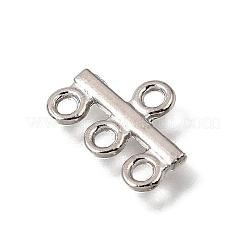 チベットスタイルの合金304ステンレス鋼製シャンデリア部品リンク  バーリンク  プラチナ  10x14.5x1.5mm  穴：1.8mm  約1818個/1000g&nbsp;AL-CBA3B63-21A-P