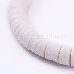 Bracciali elasticizzati fatti a mano in perle di argilla polimerica&nbsp;BJEW-JB05086-03