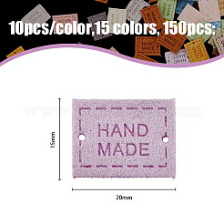 150 шт. 15-х цветные этикетки из микрофибры PATC-HY0001-10
