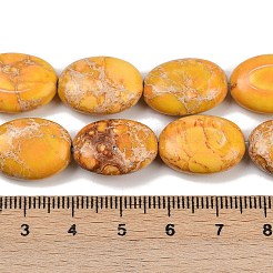 Нити бусин из окрашенного натурального регалита/императорской яшмы/морского осадка яшмы G-S397-B01-13x18