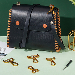 8 шт. 4 стиля поворотные карабины-лобстеры из цинкового сплава в тибетском стиле FIND-PH0008-63AG