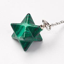 Маятники для биолокации чакр из натуральных и синтетических смешанных камней G-F516-01