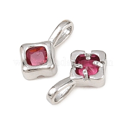 Латунные микро проложить кубического циркония подвески&nbsp;KK-H263-04P