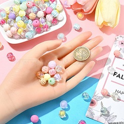 120 шт. 6 разных стиля акриловые бусины&nbsp;MACR-YW0003-21