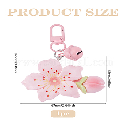 1 шт. подвеска из смоляного цветка&nbsp;KEYC-LP0001-23B