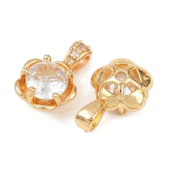 Латунные микро проложить кубического циркония подвески KK-F906-01G