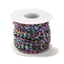Cadenas de eslabones de flores de acero inoxidable 304 con revestimiento iónico (IP)&nbsp;STAS-B041-08MC