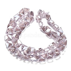 Стеклянные бусины с гальваническим покрытием &nbsp;EGLA-P066-02A-PL02