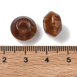 Perline a forma di piattino in resina opaca europea&nbsp;RESI-F073-11B