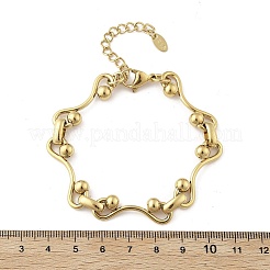 Браслеты-цепочки из нержавеющей стали 304 для женщин BJEW-F488-09G