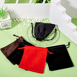 10 шт. бархатных мешочков для хранения украшений на завязках&nbsp;ABAG-TA0001-31B