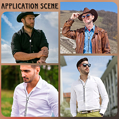 Ожерелья из искусственной кожи pu&nbsp;NJEW-WH20003-006B