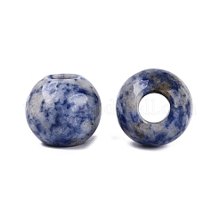 Natürliche blaue Punktjaspisperlen&nbsp;G-Q608-05H