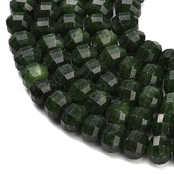 Gefärbt natürlichen weißen Jade Perlen Stränge&nbsp;GG-CBA9106-01A