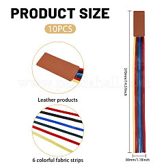 10 шт. закладки из искусственной кожи&nbsp;AJEW-GL0003-03