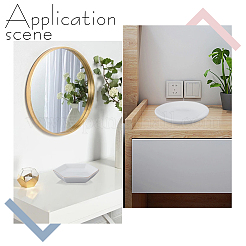 2 шт. 2 стиля фарфоровой тарелки для украшений&nbsp;DJEW-HY0001-05