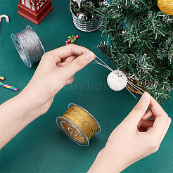 2色のナイロン糸2本  プラスチックボビン付き  Diy のジュエリー ビーズのブレスレットを作るため  ミックスカラー  1mm  1pc /カラー&nbsp;OCOR-PH0002-08B