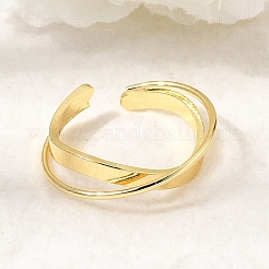 Offene Manschettenringe aus Messing&nbsp;RJEW-D345-02G